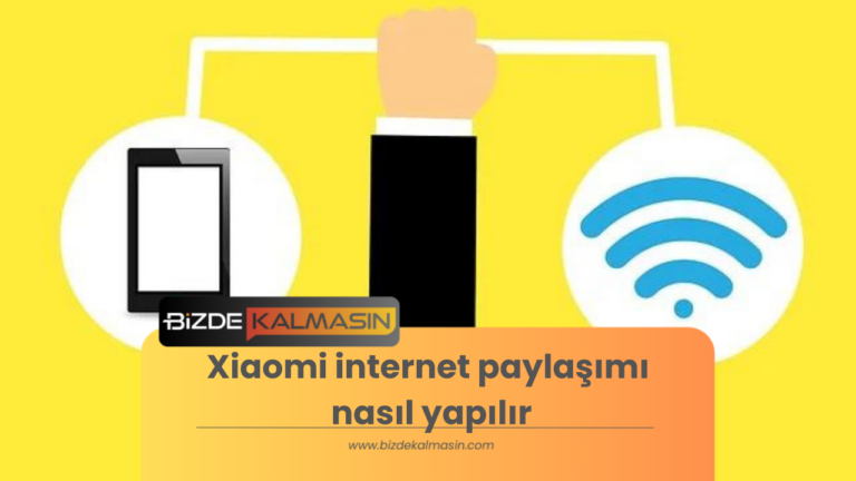 Xiaomi internet paylaşımı nasıl yapılır?