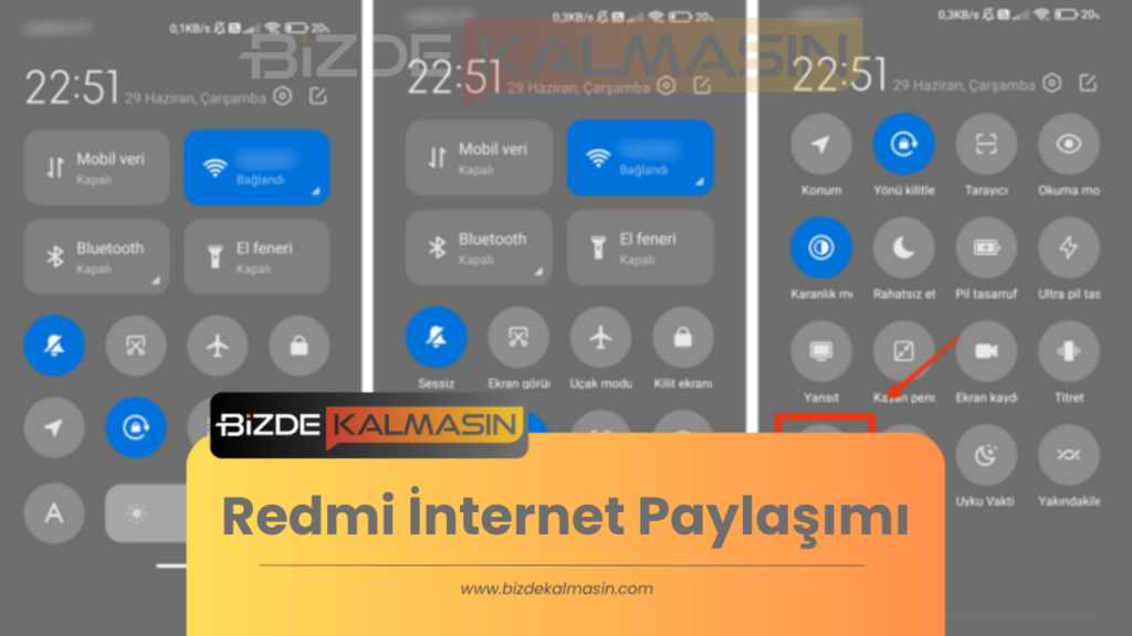 Redmi İnternet Paylaşımı