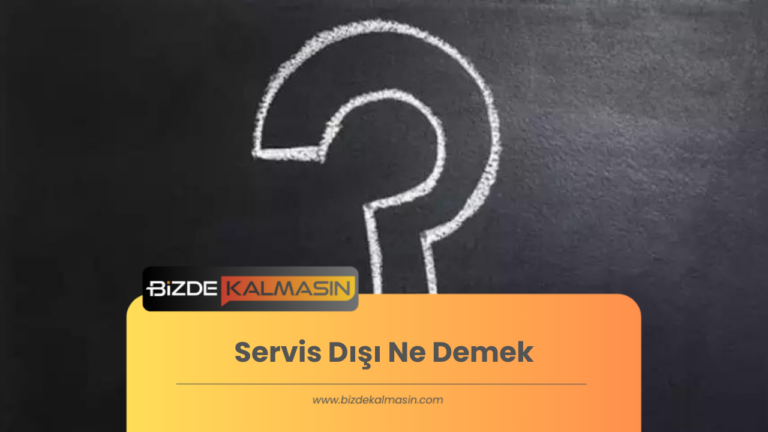 Servis Dışı Ne Demek