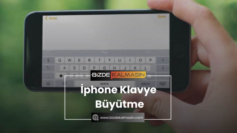 İphone Klavye Büyütme
