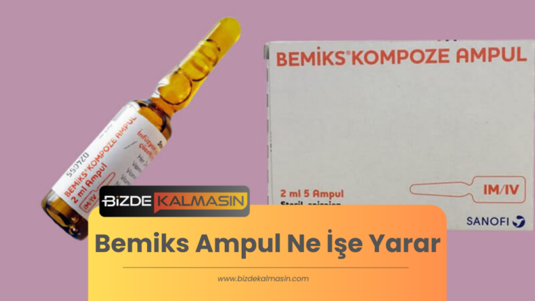 Bemiks Ampul Ne İşe Yarar