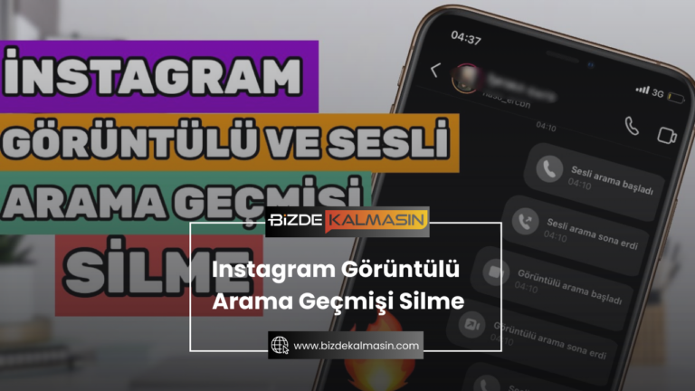 Instagram Görüntülü Arama Geçmişi Silme