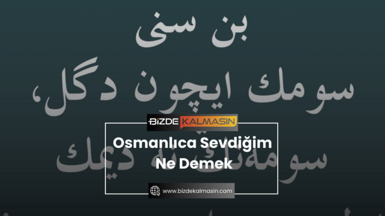 Osmanlıca Sevdiğim Ne Demek – Farsça’da Sevgilim Nasıl Okunur?
