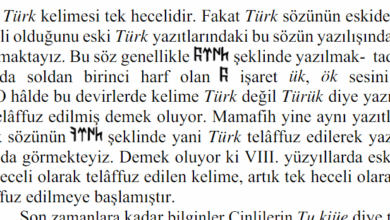 göktürkçe yazımı