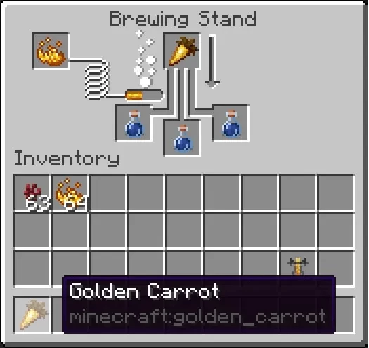 Minecraft İksir Yapımı Gece Görüşü