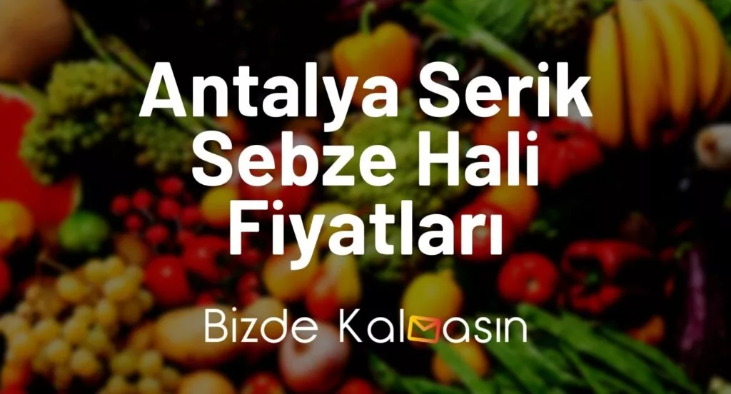 Antalya Serik Sebze Hali Fiyatları
