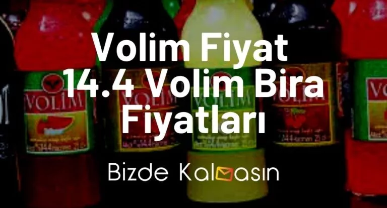 Volim Alkol Fiyat 2025 – 14.4 Volim İçki Fiyatları