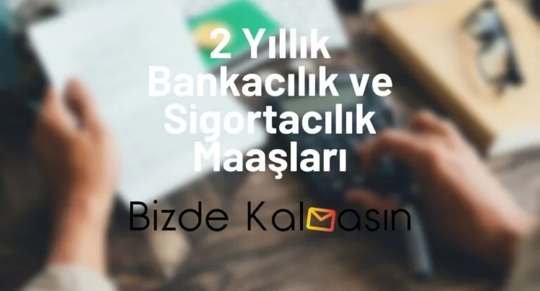 2 Yıllık Bankacılık ve Sigortacılık Maaşları – 2024