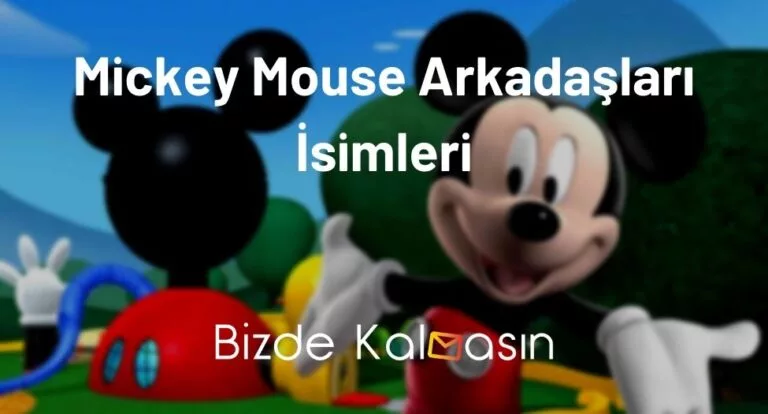 Mickey Mouse Arkadaşları İsimleri