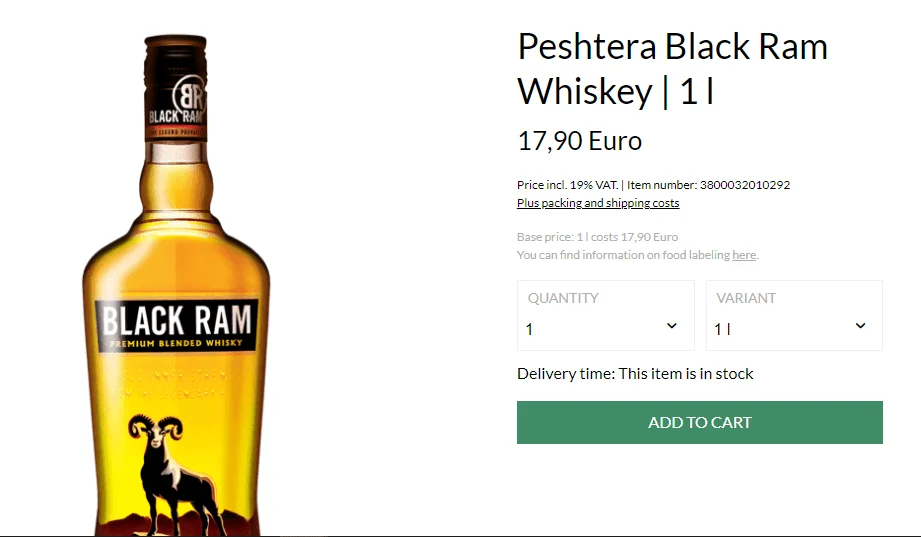 Black Ram Viski Fiyatı 2023