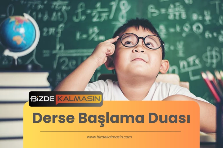 Derse Başlama Duası