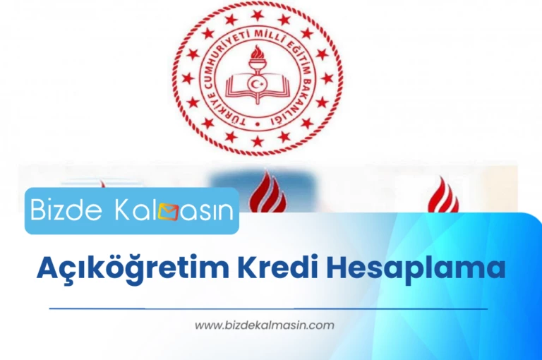 Açıköğretim Kredi Hesaplama – Açık Lise Kredi HESAPLAMA 2024