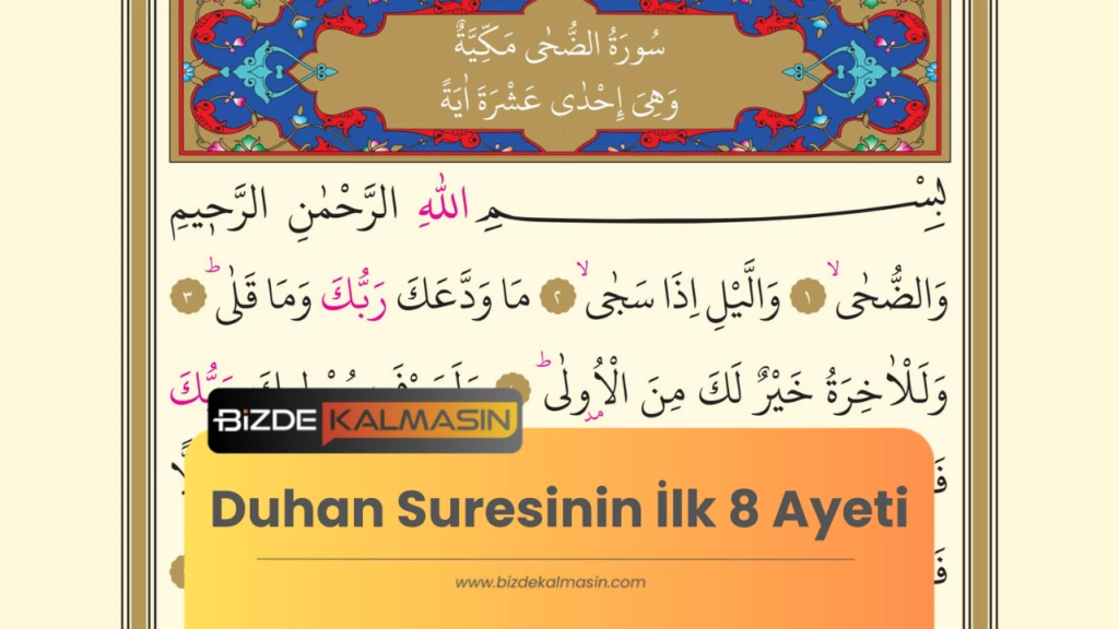Duhan Suresinin İlk 8 Ayeti