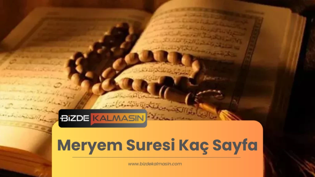 Meryem Suresi Kaç Sayfa
