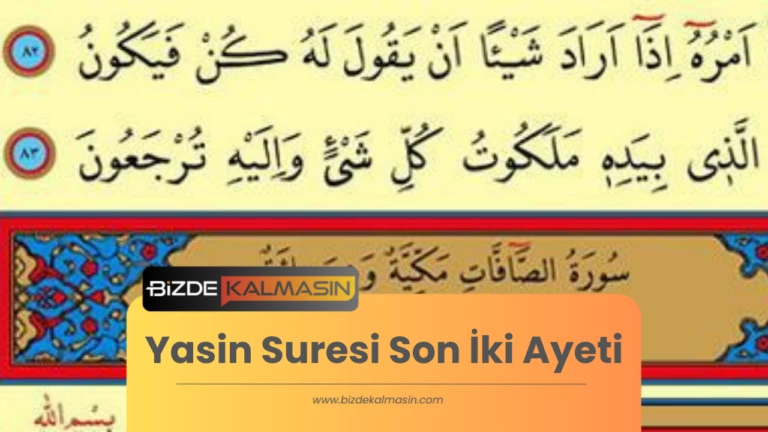 Yasin Suresi Son İki Ayeti – Anlamları ve Tefsiri