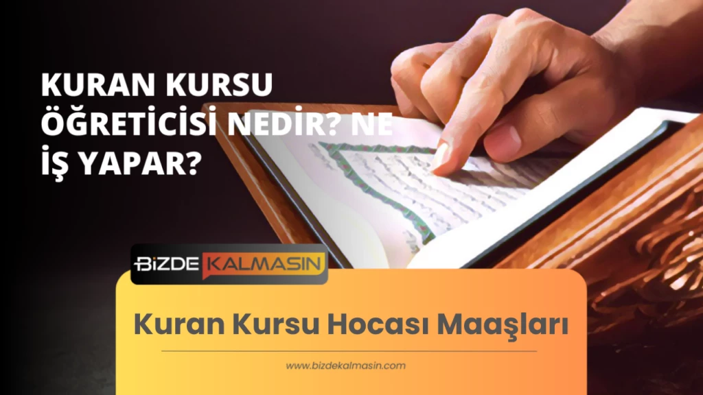 Kuran Kursu Hocası Maaşları