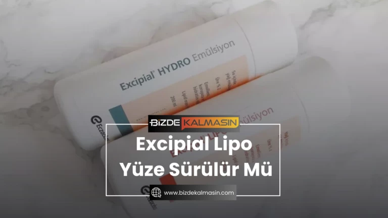 Excipial Lipo Yüze Sürülür Mü