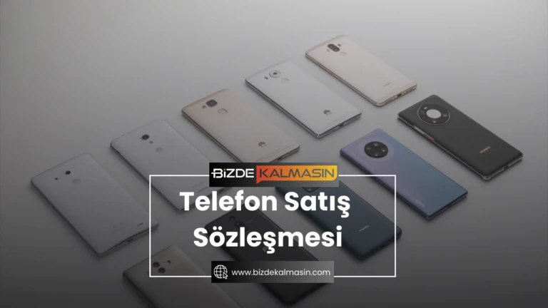 Telefon Satış Sözleşmesi – İkinci El Telefon Satış Sözleşmesi