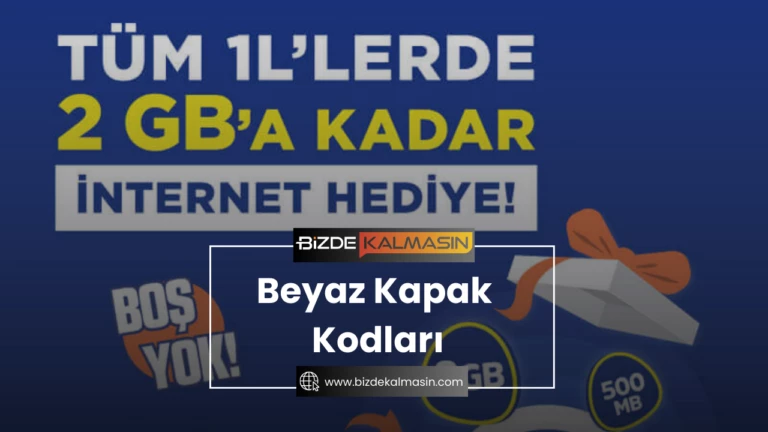 Beyaz Kapak Kodları – Yedigün Kapak Şifresi Gir 